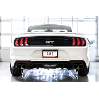 2018+ Ford Mustang GT (S550) Cat-back Exhaust - Track Edition (Quad Chrome Silver Tips)