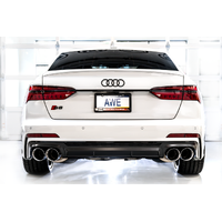 19-23 Audi C8 S6/S7 2.9T V6 AWD Track Edition Exhaust - Chrome Silver Tips