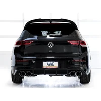 MK8 Volkswagen Golf R 3in Track Edition Quad Exhaust - Chrome Silver Tips