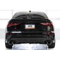 AWE 22-24 Audi 8Y S3 Track Edition Exhaust - Chrome Silver Tips