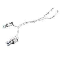 Audi B9 S4 SwitchPath Exhaust - Non-Resonated (Silver 102mm Tips)