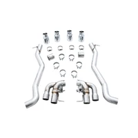 18-19 BMW M5 (F90) 4.4T AWD SwitchPath Axle-back Exhaust - Chrome Silver Tips