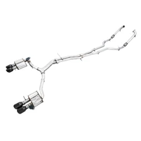 Audi B9 S5 Sportback SwitchPath Exhaust - Non-Resonated (Black 102mm Tips)