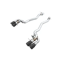 18-19 BMW M5 (F90) 4.4T AWD SwitchPath Axle-back Exhaust - Diamond Black Tips