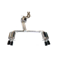Audi B8 / B8.5 S5 Cabrio Touring Edition Exhaust - Resonated - Chrome Silver Tips