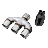 Honda Civic Si 10th Gen 1.5L Turbo Dual-to-Triple Tip Conversion Kit - Diamond Black Tip