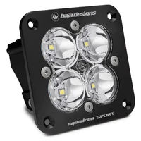 Squadron Sport Black Flush Mount LED Spot - Clear