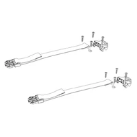 Underside Buckle Ends & Strap Clips Qty 2 w/ Hardware