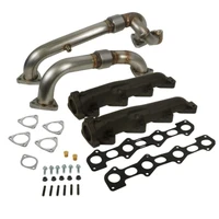 08-10 Ford F-250/F-350/F-450/F-550 Powerstroke 6.4L Up Pipes Kit w/Manifold Set