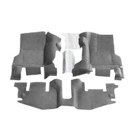 Front 3pc BedTred Floor Kit w/Center Console - Incl Heat Shields (Wrangler TJ 97-06)