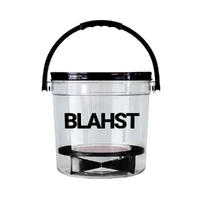 18L Clear Car Wash Bucket with Grit Guard & Lid