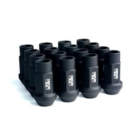 Racing Street Series Forged Lug Nuts - Flat Black 12 x 1.25mm - Set of 20 (New Design)