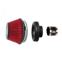Racing Shorty Performance 5in Air Filter w/3.5in Velocity Stack and Coupler Kit - Black