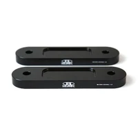 Racing Front 12mm Thin Spacer Bump Steer Kit - Lowered 1in and more - Black (S2000 00-09)