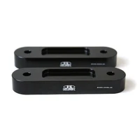 Racing Front 20mm Thick Spacer Bump Steer Kit - Lowered 1in and more - Black (S2000 00-09)