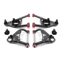 64-72 A-Body Upper And Lower A-Arm Kit - Black Hammertone