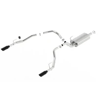 Borla 09-17 Ram 1500 5.7L V8 5in Single Tip Black Chrome Cat-Back Touring Exhaust Through Bumper