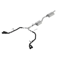 Borla 2020 Jeep Gladiator JT 3.6L V6 AT/MT AWD 2.75-2in Touring Catback Ceramic Blk Tailpipe & Tips