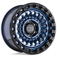 Sentinel 17x8.5 5x127 -18mm Cobalt Blue Black Lip