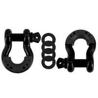 Borne D-Ring Shackle Set Black