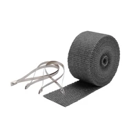 Exhaust Wrap Kit - Pipe Wrap and Locking Tie - Black