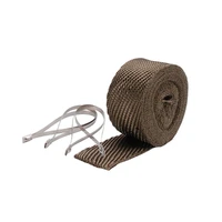 Exhaust Wrap Kit - Pipe Wrap and Locking Tie - Titanium