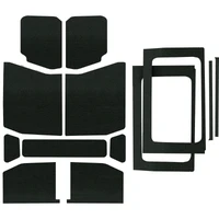 4-Door Boom Mat Complete Headliner Kit - 13 Piece - Black (Wrangler JK 18-24)