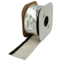 Heat Shroud 2-1/2in x 50ft Spool - Aluminized Sleeving-Hook and Loop Edge