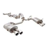 Twin 3in Cat-Back Exhaust System - Brushed Stainless Steel (XR8 2014+)