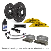 EBC Racing 11-18 Ford Focus ST (Mk3) Yellow Apollo-4 Calipers 355mm Rotors Front Big Brake Kit