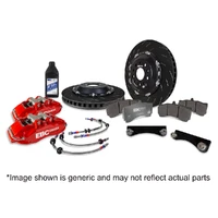 EBC Racing 20-23 Volkswagen Golf-R Blue Apollo-6 Calipers 380mm Rotors Front Big Brake Kit