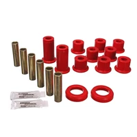 Rear Leaf Spring Bushing Set - Red (GM S-10 82-04)