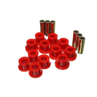Rear Leaf Spring Bushings - Red