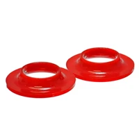 Universal 2 1/8in ID 4 1/8in OD 13/16in H Red Coil Spring Isolators (2 Per Set)