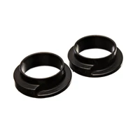 Universal 2-3/16in ID 3in OD 1in H Black Coil Spring Isolators (2 Per Set)