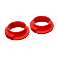 Universal 2-3/16in ID 3in OD 1in H Red Coil Spring Isolators (2 Per Set)