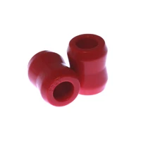 Red Hour Glass Shock Bushings 3/4in I.D. 1 min - 1 1/8 maxin O.D. 1 7/16 inc