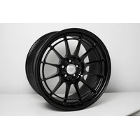 NT03+M 18x9.5 5x100 40mm Offset Black Wheel