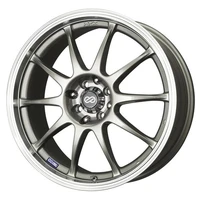 J10 17x7 5x100/114.3 38mm Offset Dia Silver w/ Machined Lip Wheel