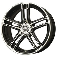 FD-05 18x7.5 5x114.3 45mm Offset Black Machined Wheel
