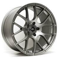 Raijin 18x8.5 38mm Offset 5x120 Bolt Pattern 72.6 Bore Dia Titanium Gray Wheel