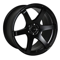 T6S 18x9.5 45mm Offset 5x100 Bolt Pattern 72.6 Bore Matte Black Wheel