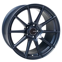 TS10 18x9.5 35mm Offset 5x114.3 Bolt Pattern 72.6mm Bore Dia Matte Blue Wheel