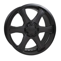 BHAWK 22x9.5 6x139.7 30mm Offset 78mm Bore Black Wheel