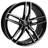 SS05 17x7.5 5x100 45mm Offset 72.6mm Bore Black Machined Wheel