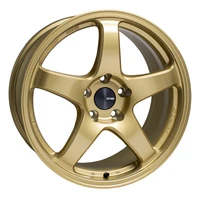 PF05 15x8 4x100 +25mm Offset Gold Wheel