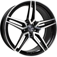 Victory 18x8 5x114.3 40mm Offset 72.6mm Bore Black Machined Wheel