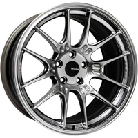 GTC02 18x10 5x114.3 25mm Offset 75mm Bore Hyper Silver Wheel