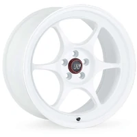 PF06 - 15x8 / 4x100 / ET25 / 67 CB - White Machined