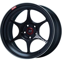 PF06 18x7.5in 5x114.3 BP 48mm Offset 75mm Bore Black Machined Wheel